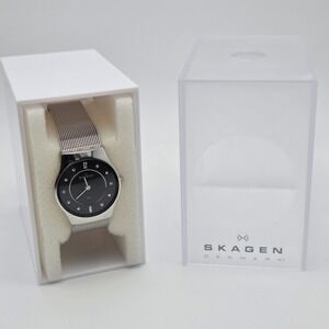 Skagen Denmark Silver Women's Watch Mesh Band Modern Minimalist 233SSSBD